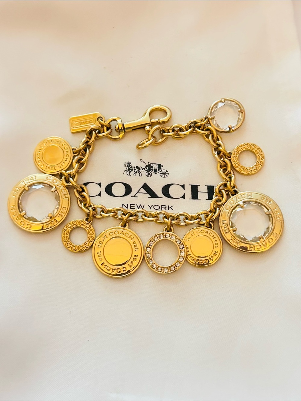Coach 1941 Y2K Charm Bracelet